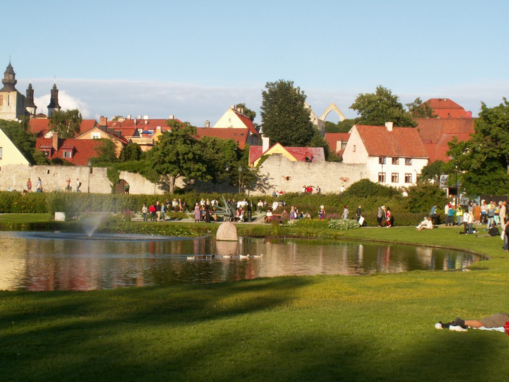 Almedalen, Gotland, foto region Gotland