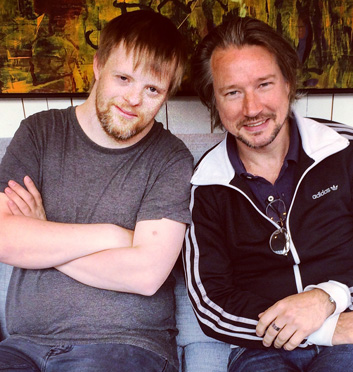 Björn Högberg och Robert Fransson i Konsten att älska utan att dö, foto Anna Widmark